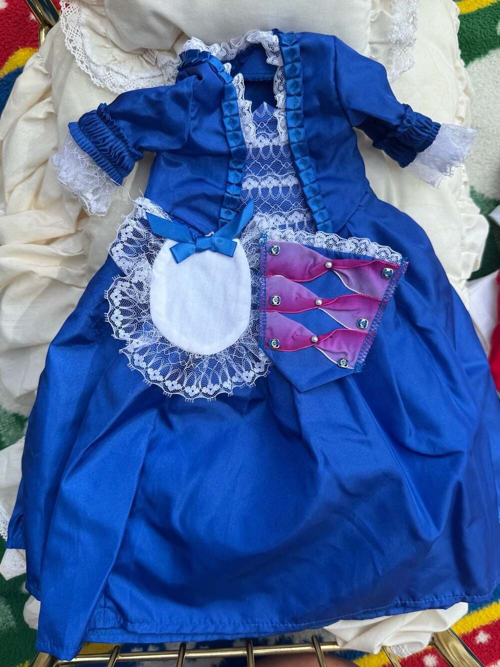 American Girl Pleasant Company Felicity Christmas Gown and Stomacher